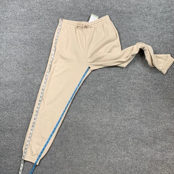 H&M Divided Joggers Womens S Small Ivory Fleece Lined High Waist Sweatpant - Picture 4 of 10